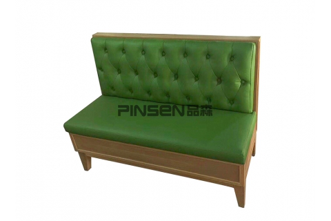 西式簡約皮革軟包卡座沙發(fā)