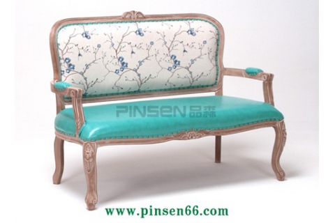 歐式復古花紋軟包卡座沙發(fā)