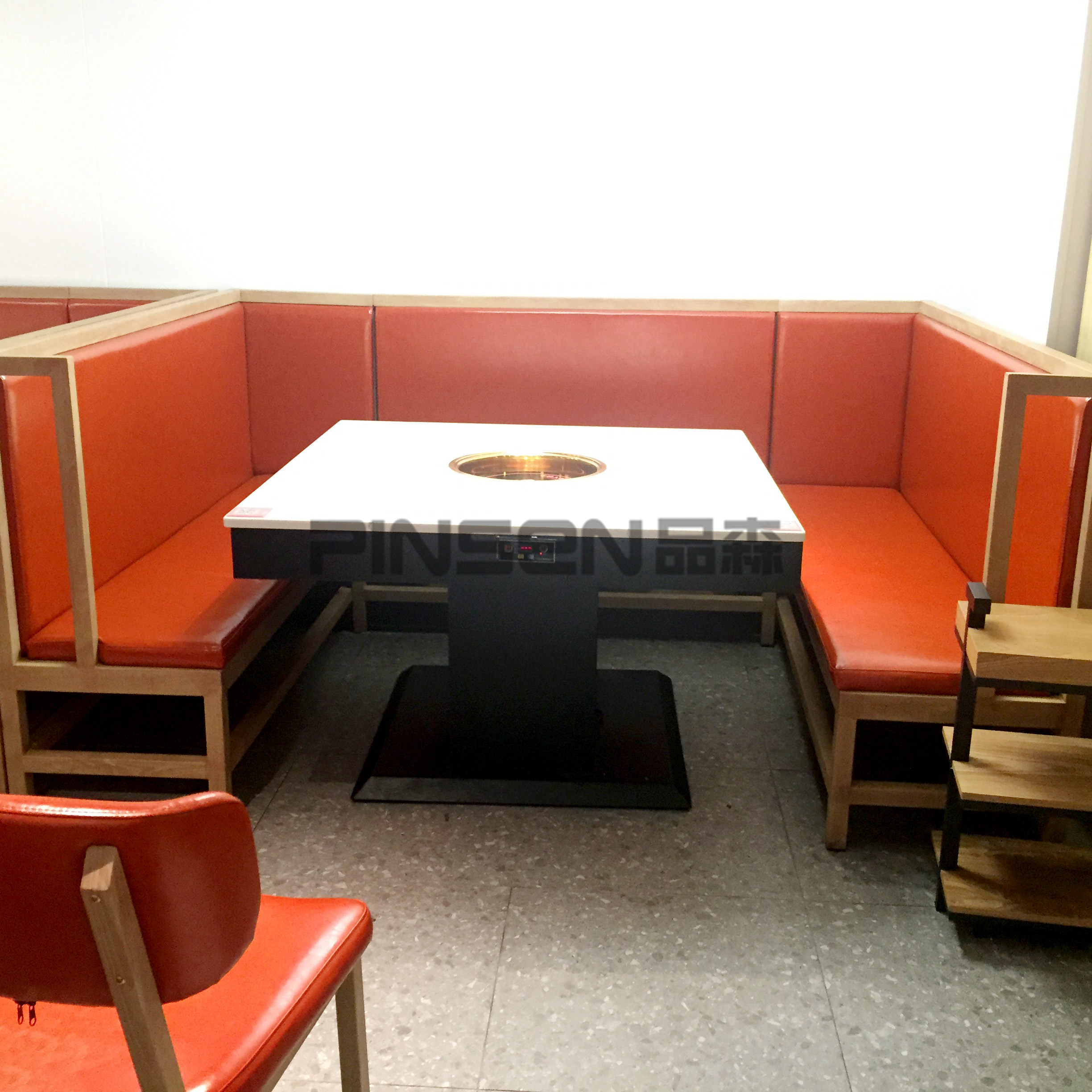 大理石無煙火鍋桌