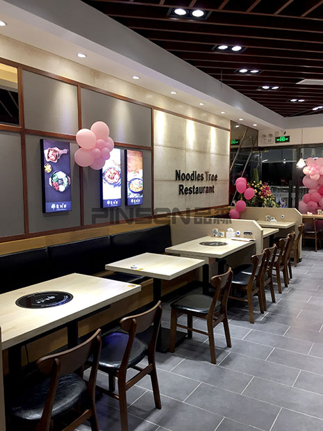 果樹(shù)面韓式料理桌椅定制