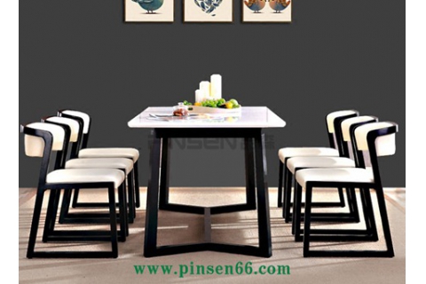 現(xiàn)代北歐軟墊實木餐桌椅-北歐餐桌椅定制廠家