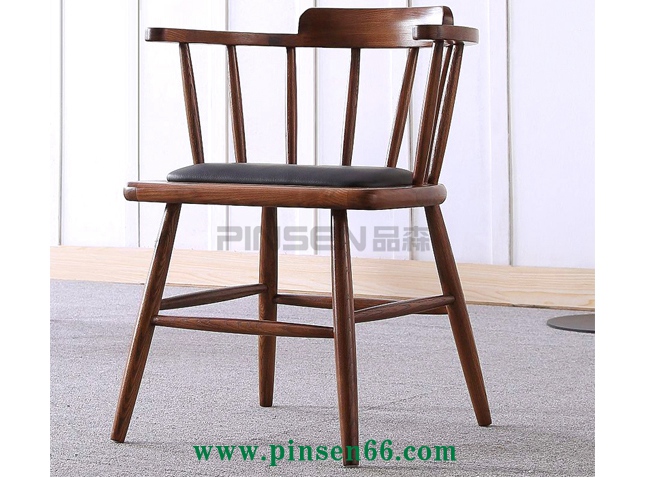 北歐實(shí)木餐椅